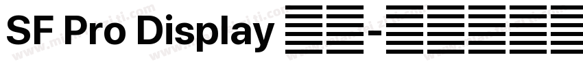 SF Pro Display 粗体字体转换